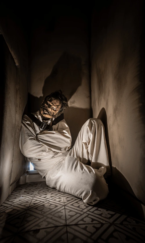 a patient in their cell